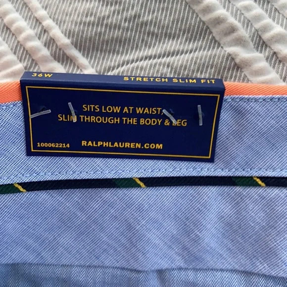 New! Polo Ralph Lauren Strech Slim Fit Pants - Picture 4 of 7